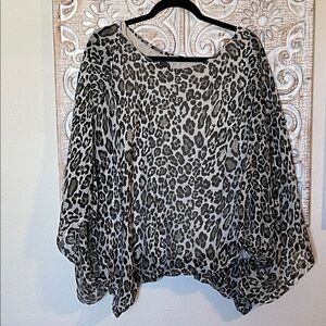 Elegant Leopard Print Women's Blouse